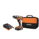 RIDGID 18V Lithium-Ion Cordless 2-Speed 1/2 in. Compact Drill/Driver Kit with 2 Ah Battery, Charger, and Tool Bag