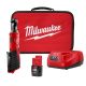 Milwaukee M12 12V 3/8 in. Lithium-Ion Cordless Ratchet Kit with 1.5 Ah Battery Charger and Tool Bag