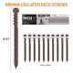 CAMO #10 x 2-1/2 in. Brown Star Flat-Head Drive Collated Composite Deck Screw (1000-Count)