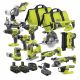 RYOBI ONE+ 18V Cordless 12-Tool Combo Kit with 3 Batteries and Charger