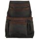 Graintex 10-Pocket Top Grain Leather Nail and Tool Pouch