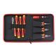 Felo Ergonic 11-Piece VDE Insulated Professional Tools Set - Pliers, Screwdrivers, Cable Stripper and Voltage Tester