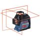 Bosch 200 ft. Red 360-Degree Laser Level Self Leveling with Visimax Technology, Fine Adjustment Mount and Hard Carrying Case