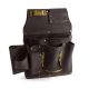 OX TOOLS Drywaller's Brown Oil Tanned Leather 12-Tool Pouch Holder
