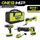 RYOBI ONE+ HP 18V Brushless Cordless Combo Kit (3-Tool) with (2) HIGH PERFORMANCE Batteries, Charger, and Bag