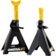 Omega Lift 6-Ton Jack Stands Pair - Double Locking Pins - Handle Lock and Mobility Pin for Auto Repair Shop with Extra Safety