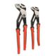 Crescent Z2 K9 10 in. and 12 in. V-Jaw Tongue and Groove Dual Material Grip Plier Set with K9 Angle Access Jaws (2-Piece)