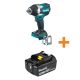 Makita 18V LXT Brushless Cordless 4-Spd Mid-Torque 1/2 in Sq. Drive Impact Wrench w/ Detent Anvil with 18V 5.0Ah Battery