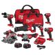 Milwaukee M18 FUEL 18V Lithium-Ion Brushless Cordless Combo Kit with Two 5.0 Ah Batteries, 1 Charger, 2 Tool Bags (7-Tool)