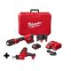 Milwaukee M18 18V Lithium-Ion Cordless Short Throw Press Tool Kit with 3 PEX Crimp Jaws and Hackzall