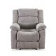 Clihome Grey Linen Fabric Heated Massage Chair Recliner Ergonomic Lounge Sofa with 8-Vibration Points