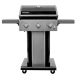 PERMASTEEL 3-Burner Propane Gas Grill in Black with Folding Side Shelves