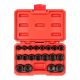 TEKTON 3/8 in. Drive 6-Point Impact Socket Set, 19-Piece (6 mm - 24 mm) - Case