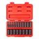 TEKTON 3/8 in. Drive Deep 6-Point Impact Socket Set, 19-Piece (6 mm - 24 mm) - Case