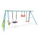 Pure Fun 6-Station Play-Zone Deluxe Metal Swing Set