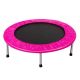 Gymax 38 in. Pink Folding Mini Trampoline Fitness Rebounder with Safety Pad