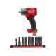 Milwaukee M18 FUEL GEN-2 18V Lithium-Ion Mid Torque Brushless Cordless 1/2 in. Impact Wrench with Socket Set (8-Piece)