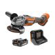 RIDGID 18V Brushless Cordless 4-1/2 in. Angle Grinder Kit with 2.0 Ah Battery and Charger