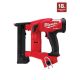 Milwaukee M18 FUEL 18-Volt Lithium-Ion Cordless 18GA 1/4 in. Narrow Crown Stapler Nailer Only w/Tinted Anti Scratch Safety Glasses