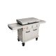 LOCO Series I 36 in. 3-Burner Digital Propane SmartTemp Flat Top Grill / Griddle in Chalk Finish with Enclosed Cart and Hood