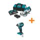 Makita 18V X2 LXT 5.0Ah (36V) Brushless Rear Handle 7-1/4 in. Circular Saw Kit w/18V LXT Brushless 1/4 in. Impact Driver
