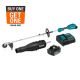 Makita LXT 18V Brushless Cordless Couple Shaft Power Head Kit with 13 in. String Trimmer and Leaf Blower Attachments, 4.0Ah