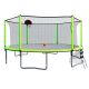 Nestfair 16 ft. Round Outdoor Trampoline with Safety Enclosure Net