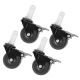 PIPE DECOR Swivel Caster Wheels for ¬Ω