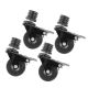 PIPE DECOR Swivel Caster Wheels for 1 in. Pipe (4-Pack)
