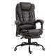 Vinsetto Brown PU Steel Sponge PVC 7-Point Vibrating Massage Office Chair High Back Executive Recliner with Adjustable Height
