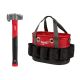 Milwaukee 36 oz. 4-in-1 Lineman's Hammer with 10.4 in. Underground Oval Bag