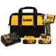 DEWALT ATOMIC 20V MAX Lithium-Ion Cordless Brushless 3/8 in. Impact Wrench Kit with Hog Ring Anvil with (2) 20V 5Ah Batteries