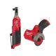 Milwaukee M12 FUEL 12V Lithium-Ion Brushless High Speed 3/8 in. Cordless Ratchet and M12 FUEL 3 in. Cutoff Saw