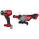 Milwaukee M18 FUEL Gen-2 18V Lithium-Ion Brushless Cordless Mid Torque 1/2 in. Impact Wrench with Friction Ring with Grinder