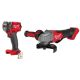 Milwaukee M18 FUEL GEN-3 18V Lithium-Ion Brushless Cordless 3/8 in. Compact Impact Wrench with Friction Ring with Grinder