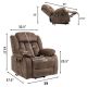 Unbranded Brown Polyester Massage Chair Lift Chair Power Electric Reclining for Elderly