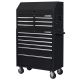Husky 36 in. W x 18 in. D 12-Drawer Black Rolling Tool Chest Combo