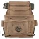 Graintex 10-Pocket Beige Top Grain Leather Nail and Tool Pouch with 2 in. Belt