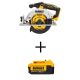 DEWALT 20V MAX Cordless Brushless 6-1/2 in. Circular Saw and 20V MAX XR Premium Lithium-Ion 4.0Ah Battery