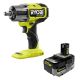 RYOBI ONE+ HP 18V Brushless Cordless 4-Mode 1/2 in. Impact Wrench with 4.0 Ah Lithium-Ion HIGH PERFORMANCE Battery