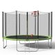Unbranded 10 ft. Round Trampoline for Kids with Safety Enclosure Net, Basketball Hoop and Ladder