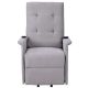 Unbranded Light Gray Foam Power Lift Chair with Adjustable Massage Function