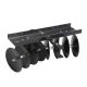 Field Tuff 39 in. Tow Behind Garden Soil Cultivator Sleeve Hitch Disc Harrow, 14 in. Assembled Width