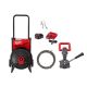 Milwaukee M18 18- Volt Lithium-Ion Cordless Drain Cleaning Drum Machine 3/8 in. x 75 ft. Cable Kit and Cable Drive Assembly