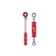 Milwaukee Lineman's High Leverage 3/4 in. Ratcheting Wrench with Milled Face & Lineman's 2-in-1 Insulated Ratcheting Box Wrench
