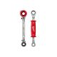 Milwaukee Lineman's 5-In-1 3/4 in. Ratcheting Wrench with Smooth Milled Face & Lineman's 2-In-1 Insulated Ratcheting Box Wrench