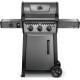NAPOLEON Freestyle 365 3-Burner Propane Gas Grill with Range Side Burner in Graphite Grey