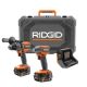 RIDGID 18V Brushless Cordless 2-Tool Combo Kit w/ Hammer Drill, Impact Driver, (2) 4.0 Ah MAX Output Batteries, Charger, & Case