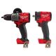 Milwaukee M18 FUEL 18-Volt Li-Ion Brushless Cordless 1/2 in. Hammer Drill/Driver & 3/8 in. Compact Impact Wrench w/Friction Ring