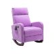 Spaco Purple-A Living Room Comfortable Rocking Chair Massage Chair with Massage Procedure (Set of 1)
